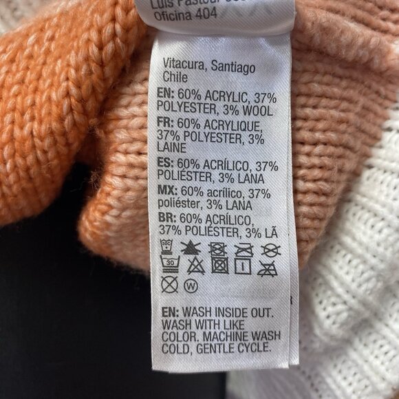 ROXY Real Groove Knit Striped Crew-Neck Pullover Sweater Women XL Multicolor - Picture 4 of 16